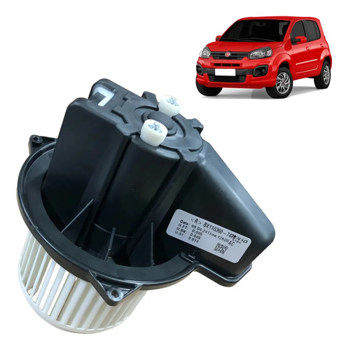 Motor Ventilação Ar Fiat Uno Vivaci Grand Siena Mobi Argo - Imagem 1