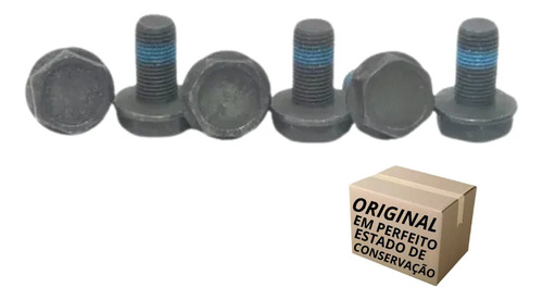 Kit 6 Parafusos Volante Motor Gol 1.6 1.8 2.0 81/ Golf 00/14 - Imagem 2