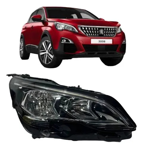 Farol  Direito Peugeot 3008  2017 Allure Original Direito/passageiro - Imagem 5