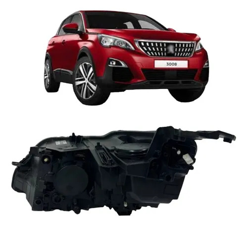 Farol  Direito Peugeot 3008  2017 Allure Original Direito/passageiro - Imagem 7