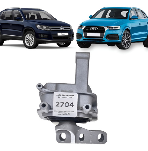 Coxim Direito Motor Tiguan 2.0 Tdi Audi Q3 2.0 2013 À 2018