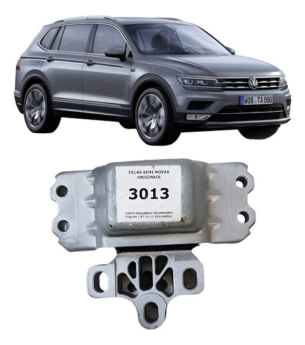 Calço Coxim Esquerdo Volkswagen Tiguan 1.4t 2014 A 2017