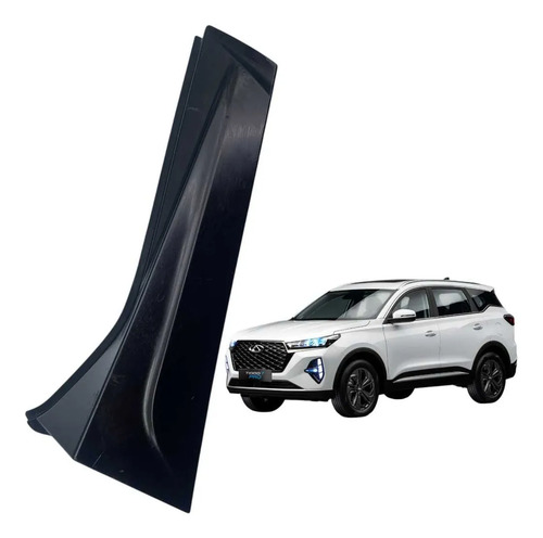 *aplique Tampa Porta Malas Esquerdo Chery Tiggo 7 2021/2023 Preto