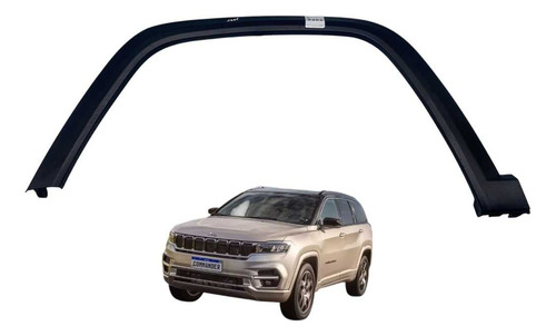 Moldura Paralama Esquerdo Jeep Commander 2022 2025 Preto