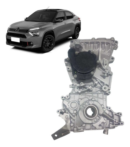 Tampa Lateral Citroen Basalt 1.0 Turbo 2025 2026 Prateado - Imagem 1