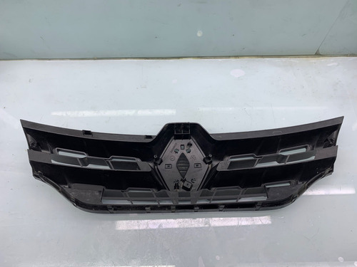 Grade Central Parachoque Renault Kwid 2017 2019 Preto Brilhante - Imagem 3