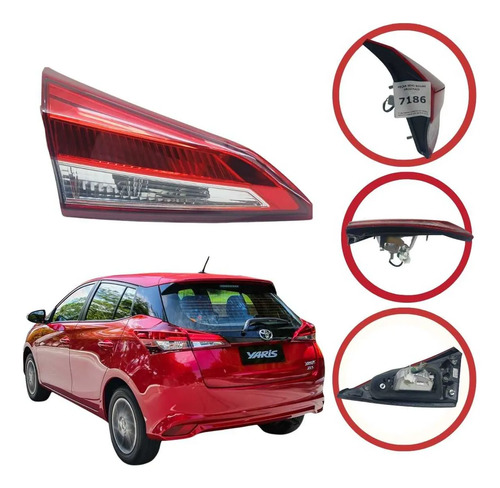 Lanterna Esquerda Da Tampa Toyota Yaris Led 2018 A 2023 - Imagem 1
