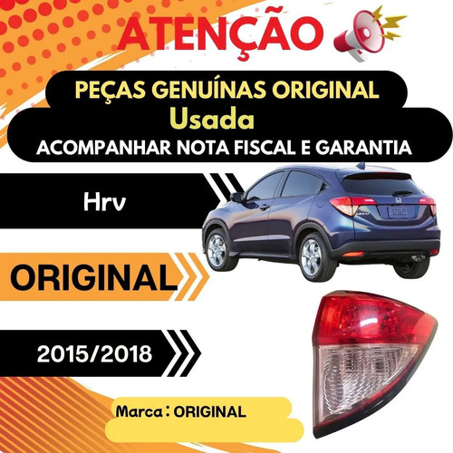 Lanterna Traseira Direita Honda Hrv 2015 A 2018 Original - Imagem 5