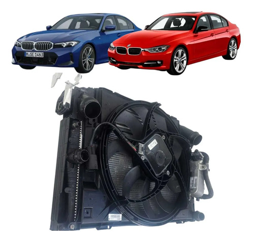 Radiador Kit Bmw 328i 320i 2013 A 2017 20 Turbo Original - Imagem 1