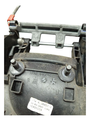 Maçaneta Porta Externa Traseira Esquerda Meriva Gm 2003 2012 - Imagem 2