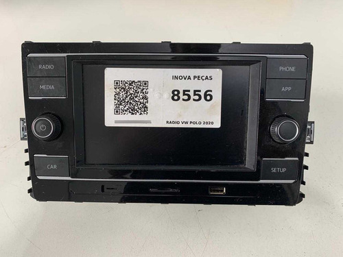 Radio Multimídia Original Polo T-cross Virtus 5g0035280c Preto - Imagem 1