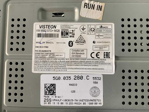 Radio Multimídia Original Polo T-cross Virtus 5g0035280c Preto - Imagem 4