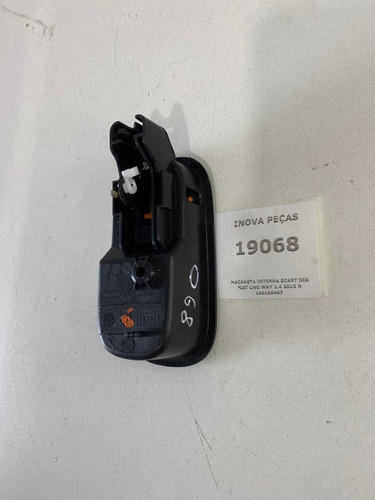 Maçaneta Interna Diant Dir Fiat Uno Way 1.4 2013 N 100180497 Prateado Dianteira/traseira - Imagem 2