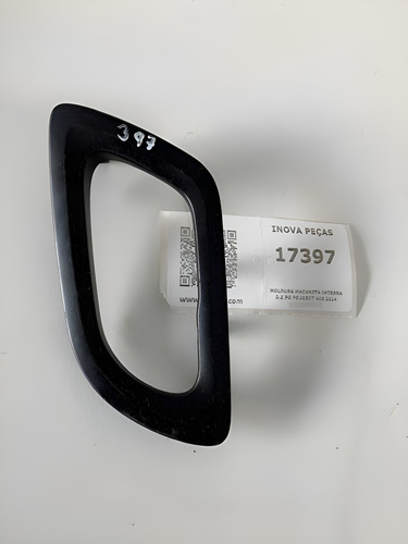  Moldura Maçaneta Interna D.e Peugeot 408 2014 (9680428380) Preto Dianteira/traseira
