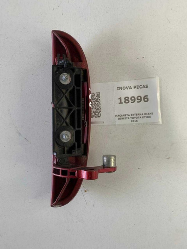 Maçaneta Externa Diant Direita Toyota Etios 2016 Vinho Dianteira/traseira - Imagem 2
