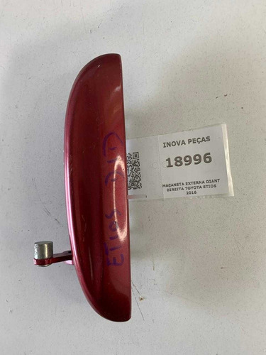 Maçaneta Externa Diant Direita Toyota Etios 2016 Vinho Dianteira/traseira - Imagem 3