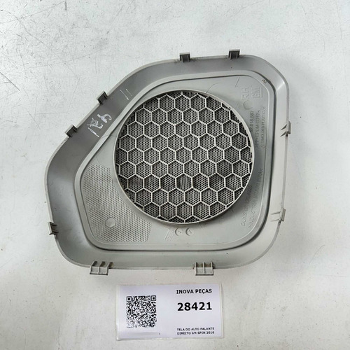  Tela Do Alto Falante Direito  Gm Spin 2016 Branco - Imagem 2