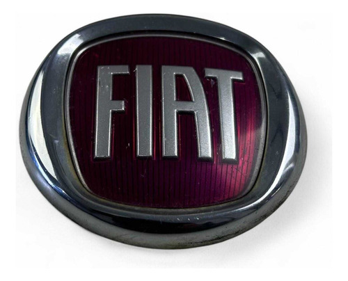 Emblema Grade Dianteira Fiat Doblo Palio Siena Strada Toro Prata - Imagem 2