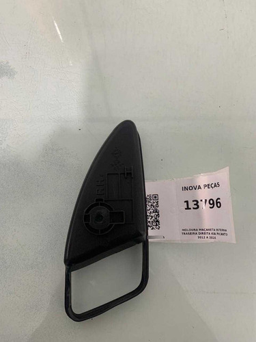 Moldura Maçaneta Interna Traseira Direita Picanto 2012 A 16 Preto Traseira - Imagem 3