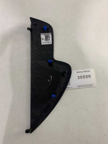 Acabamento Painel Lado Dir Fiat Pulse 2024 100262213 Preto Animal Print - Imagem 2
