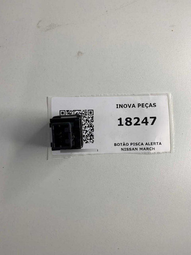 Botão Pisca Alerta Nissan March Preto - Imagem 3