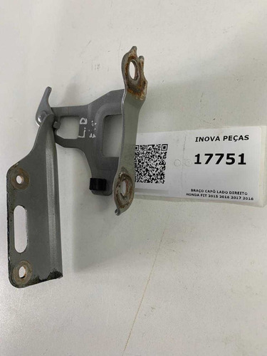 Braço Capô Lado Direito Honda Fit 2015 2016 2017 2018