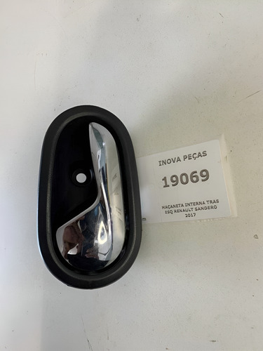 Maçaneta Interna Tras Esq Renault Sandero 2017 Prata Dianteira/traseira