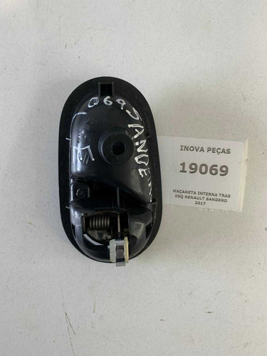 Maçaneta Interna Tras Esq Renault Sandero 2017 Prata Dianteira/traseira - Imagem 2