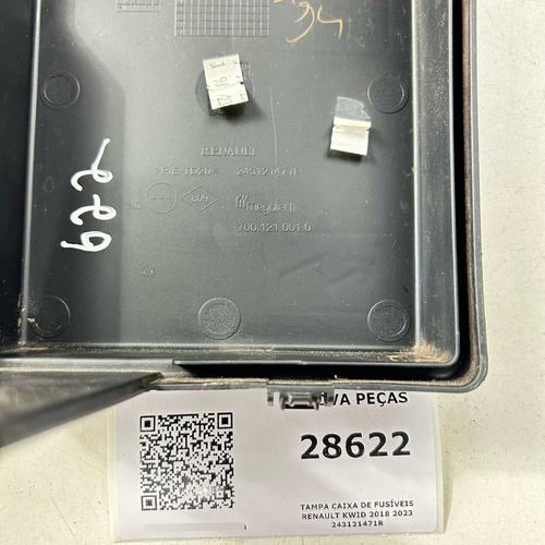 Tampa Caixa De Fusíveis Renault Kwid 2018 2023 243121471r - Imagem 3