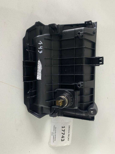 Moldura Entrada Tomada 12v Honda Fit 2018 Cinza - Imagem 2