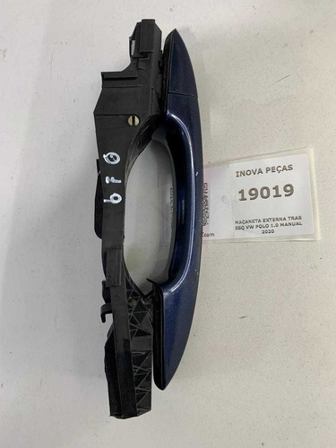 Maçaneta Externa Tras Esq Vw Polo 1.0 Manual 2020 Preto Dianteira/traseira - Imagem 3