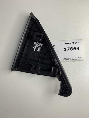 Acabamento Porta Traseira Esquerda Hb20 2013 A 2019 Dianteira E Preto - Imagem 3