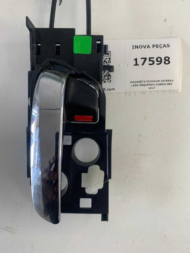 Maçaneta Puxador Interno Lado Esquerdo Honda Hrv 2017 Vermelho Dianteira/traseira