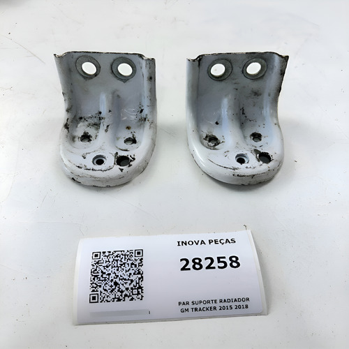 Par Suporte Radiador Gm Tracker 2015 2018 Branco