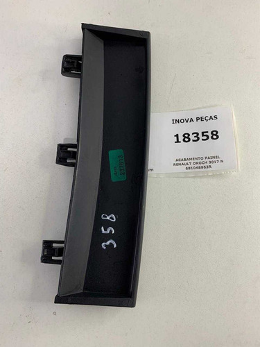 Acabamento Painel Renault Oroch 2017 N 681048963r Preto Animal Print - Imagem 2