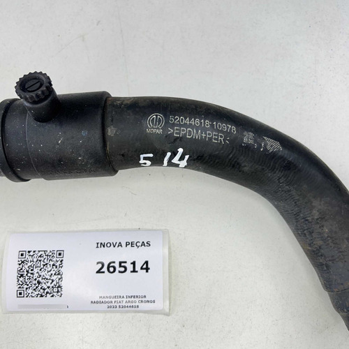 Mangueira Inferior Radiador Fiat Argo Cronos  2023 52044618 - Imagem 2