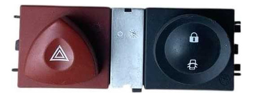 Botao Pisca Alerta E Trava Renault Megane 07/12 Preto