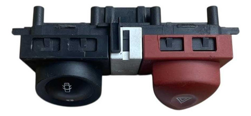 Botao Pisca Alerta E Trava Renault Megane 07/12 Preto - Imagem 5