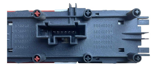 Botao Pisca Alerta E Trava Renault Megane 07/12 Preto - Imagem 6