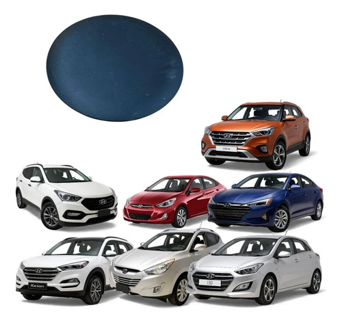 Tampa Furo Porta Santa Fé Creta Elantra I30 Ix35 831913k030 Dianteira Preto