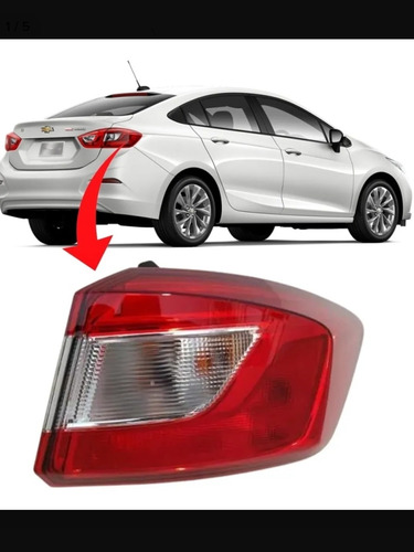 Lanterna Canto Traseira Chevrolet Cruze 2017 18 2019 Direito Vermelho