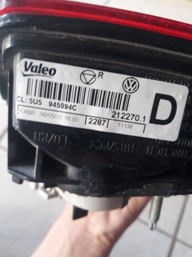 Lanterna Traseira Ld Porta Malas Vw Voyage 212270.1. Direito/passageiro Vermelho - Imagem 4