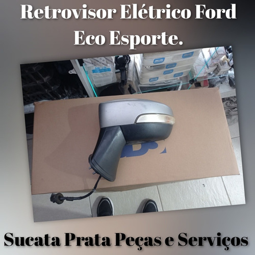 Retrovisor Elétrico Ecosport 2013/2016 Com Pisca Esquerdo