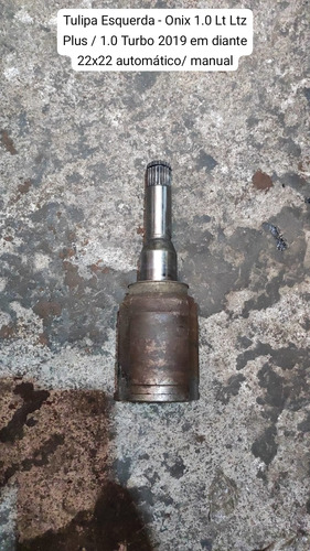 Tulipa Esquerda - Onix 1.0 Turbo 2019 Automático/ Manual Prateado - Imagem 4