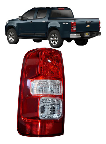 Lanterna Traseira Esquerda S10 2012 2017 Esquerdo/motorista Esquerdo/motorista Bicolor - Imagem 1