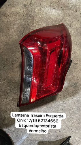 Lanterna Traseira Esquerda Onix 17/19 Esquerdo Esquerdo/motorista