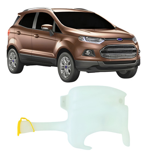 Reservatório Agua Limpador Ecosport 2013 A 2021 Branco