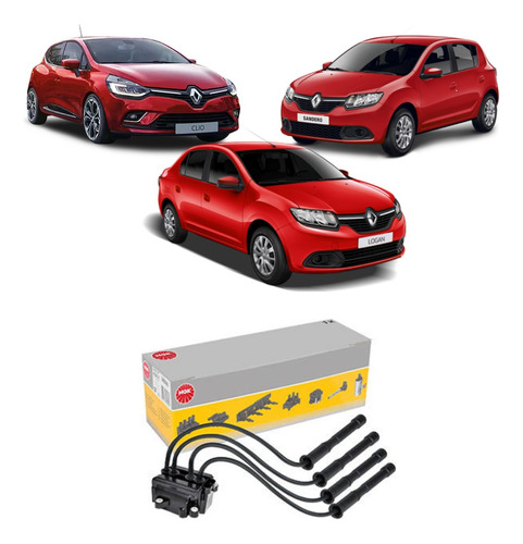 Bobina Ignição Clio Logan Sandero 1.0 16v Flex