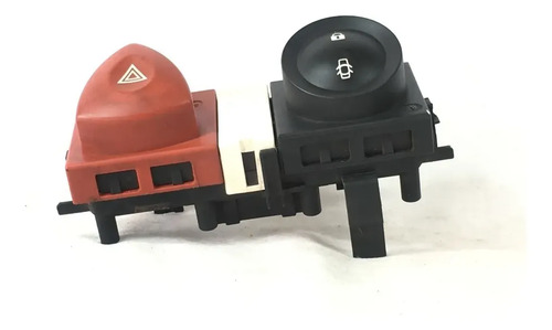 Botão Pisca Alerta Trava Megane 2006 A/ 2012 8200407415 Preto/branco/vermelho - Imagem 8