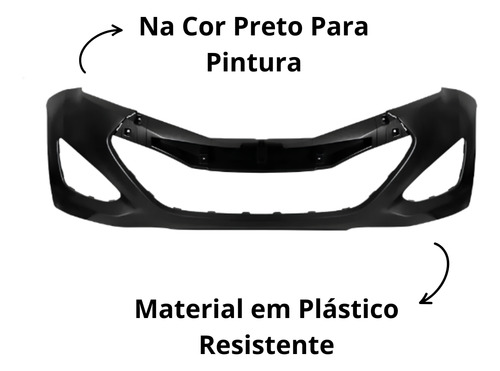 Parachoque Dianteiro Hb20 2012 2013 2014 2015 Preto - Imagem 2